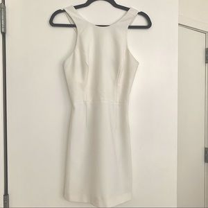 French Connection Whisper V-back mini dress